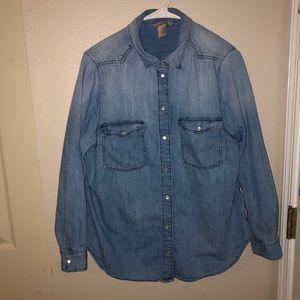Jean Button Up Shirt